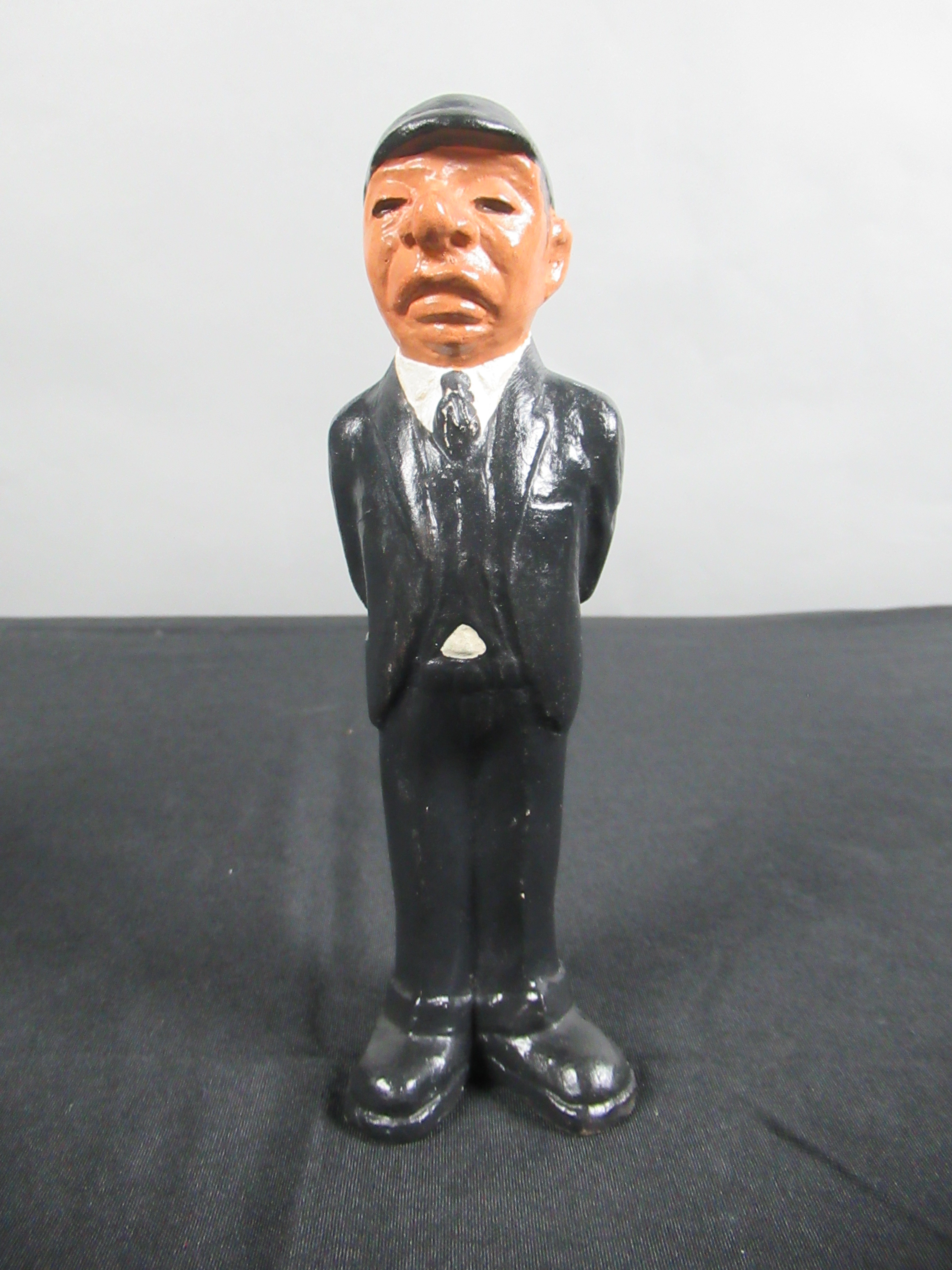 VINTAGE Baseball Figure Trio Set - L. L. Rittgers (c. 1940s) Collectible Sport Chalkware Statuettes
